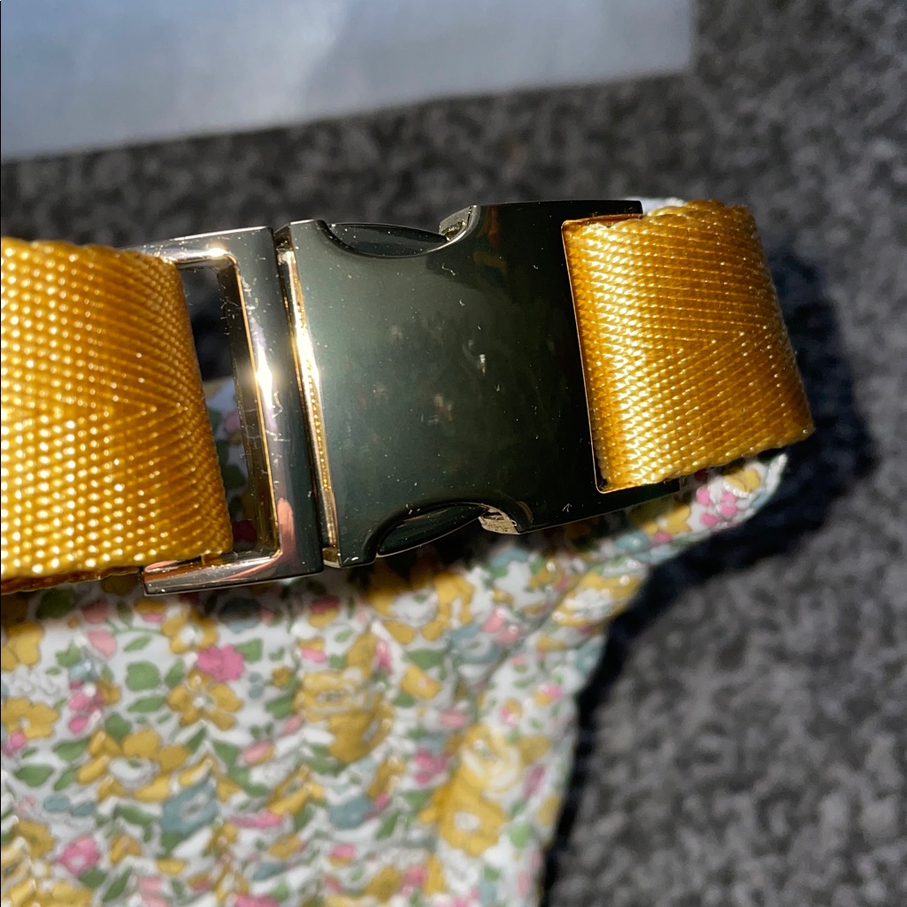 Stoney Clover Lane Liberty Floral Jumbo Fanny Pack Bag Yellow Quilted — image 8 of 8